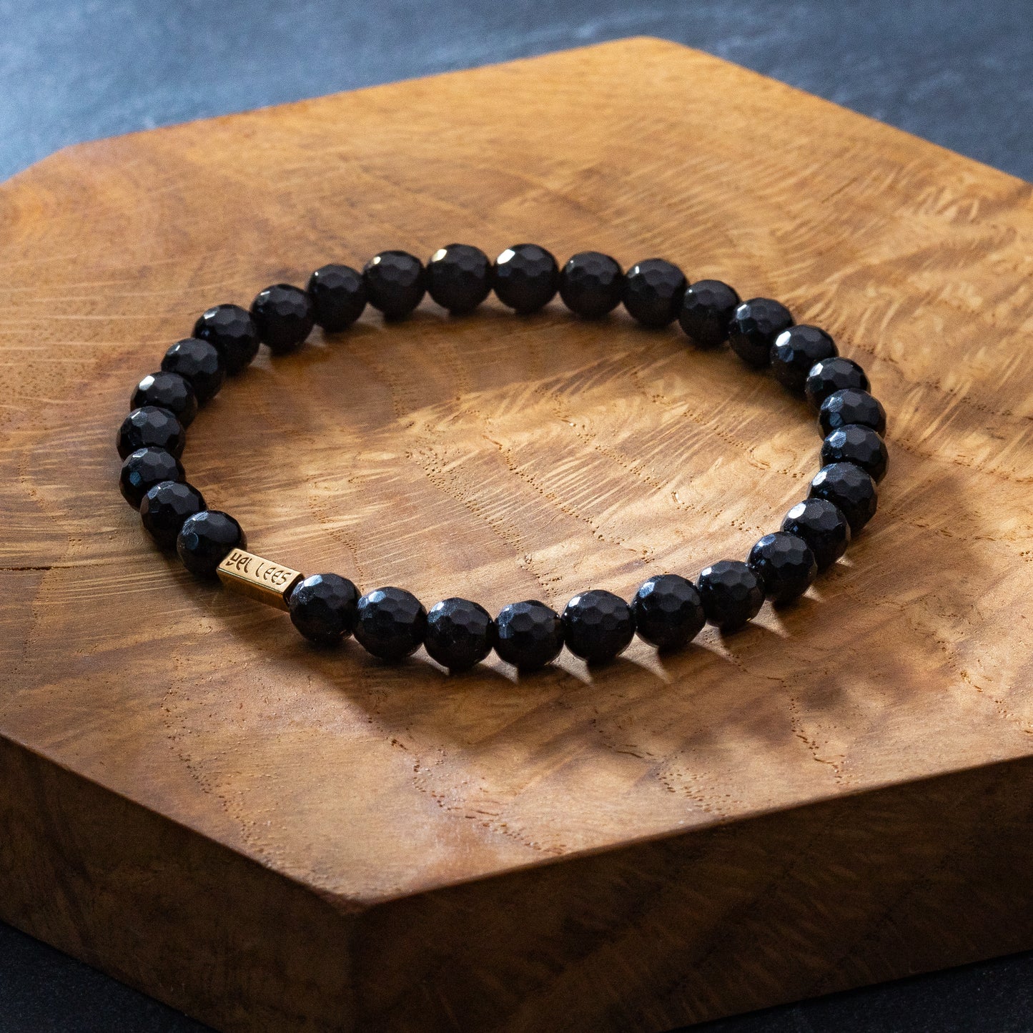 Bracelet with stones - Faceted Tourmaline 6mm