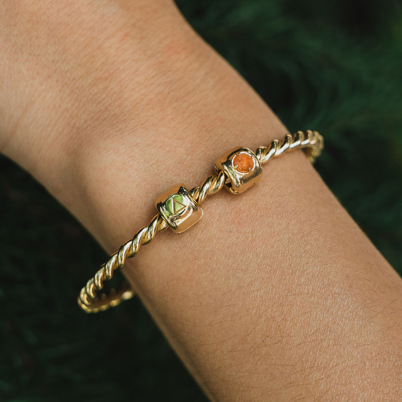 Charms - Element Fire Gold Plated - Brass