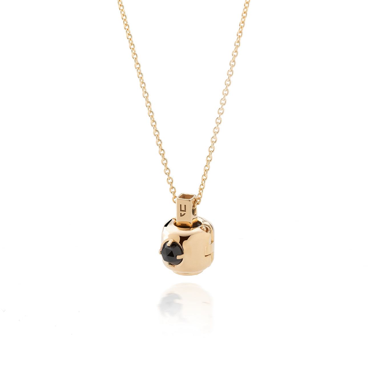 Necklace with a chain for <tc>charms</tc>ears, 925 silver coated with gold