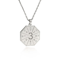 Collar con colgante de Artista (3) en color plateado – Sello de Expresión