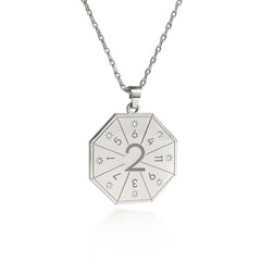 Collar con colgante de Mediador (2) en color plateado – Sello de la Armonía