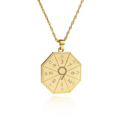 Collar con colgante del Maestro de la Luz (9) en color dorado – Sello de la Misión