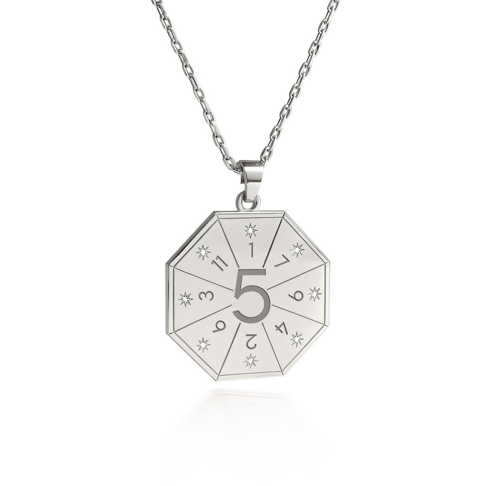 Wanderer's Pendant Necklace (5) in Silver – Seal of Change
