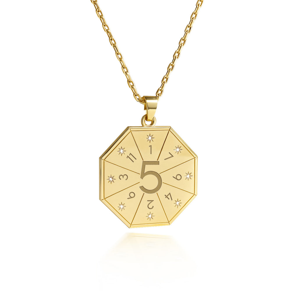 Wanderer's Pendant Necklace (5) in Gold – Seal of Change