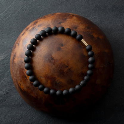 Bracelet with stones - Smooth (shiny) Tourmaline 6mm