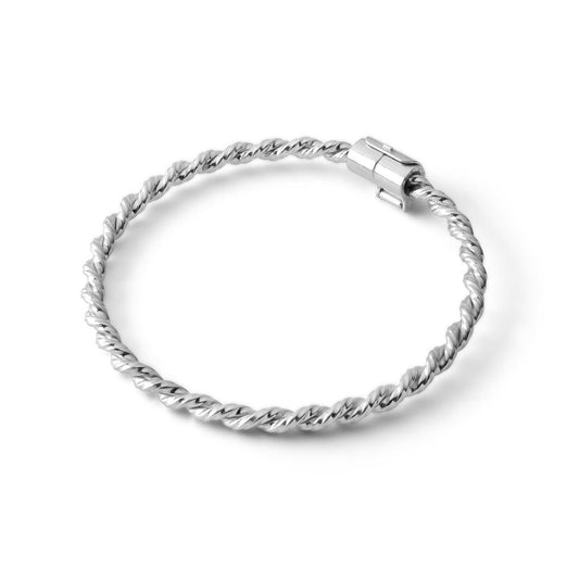Srebrna bransoletka tensorowa - Amulet ochronny ze srebra próby 925 - Kubit Królewski.