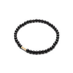 Pulsera con piedras - Turmalina Lisa (brillante) 4mm