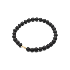 Pulsera con piedras - Turmalina Mate 6mm