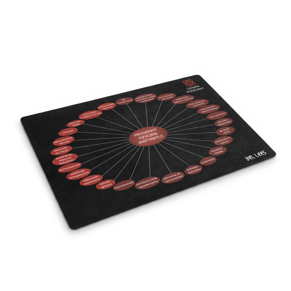 Base Chakra Diagram – ROOT – microfiber suede