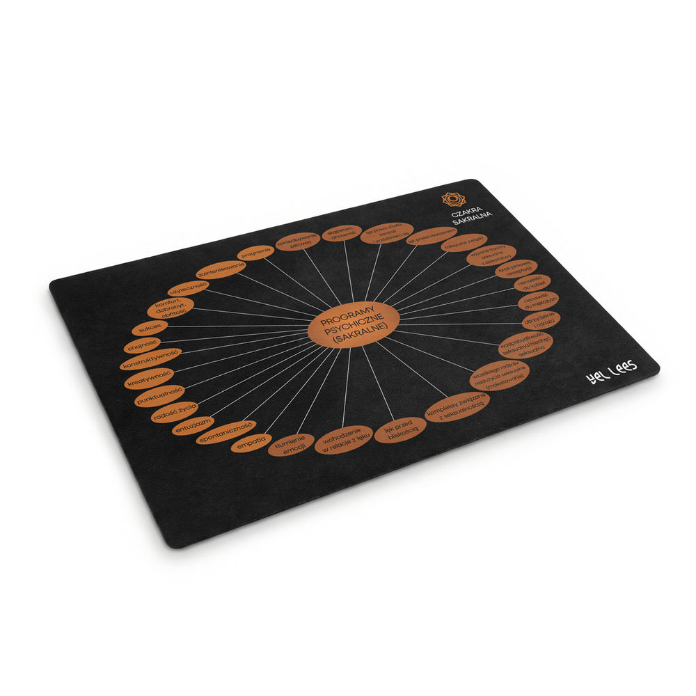 Sacral Chakra Diagram – FLOW – suede microfiber
