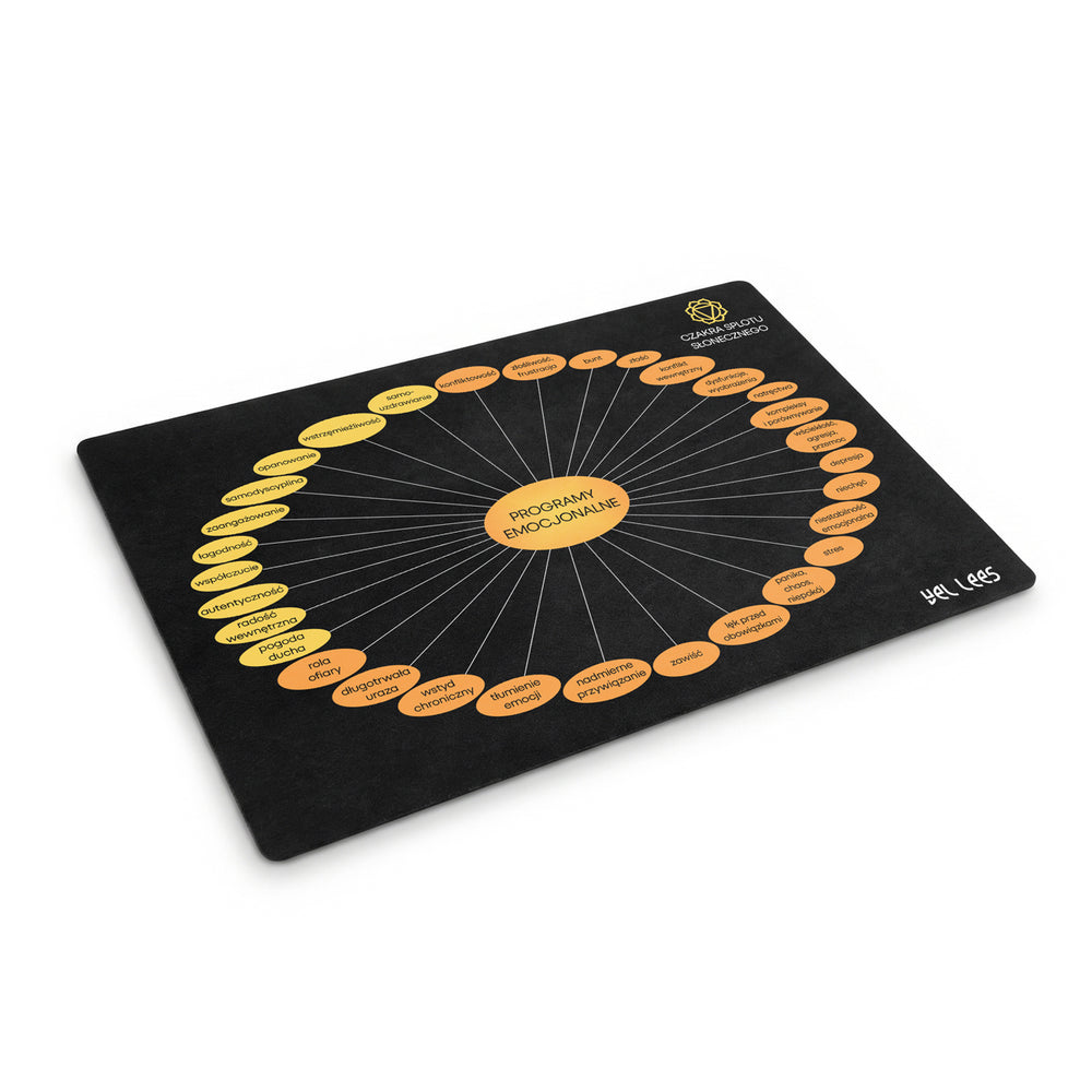 Solar Plexus Chakra Diagram – POWER – suede microfiber