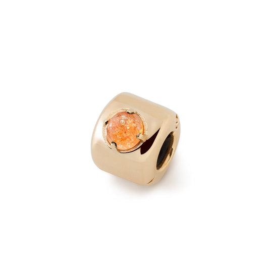 Charms - Sunstone Gold Plated - Confidence, Joy and Willpower - Sterling Silver 925