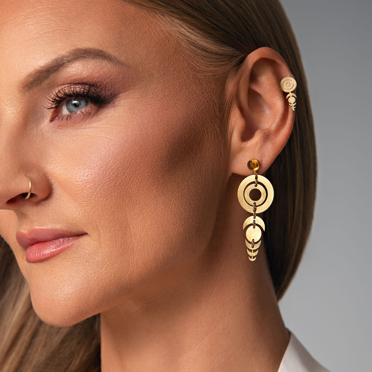 Kolczyki Iskry Przebudzenia Mini by ShataQS - Mosiądz pozłacany