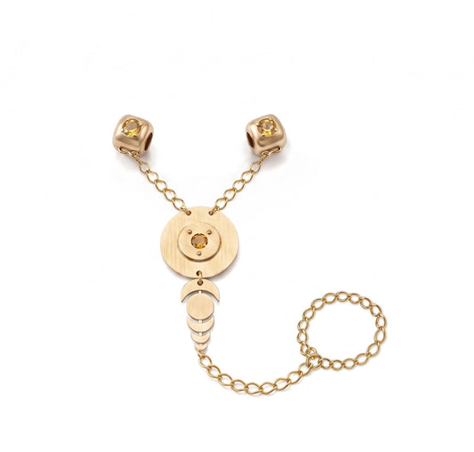 Energy Connector Circle of Alliance by ShataQS - Gold-plated Brass