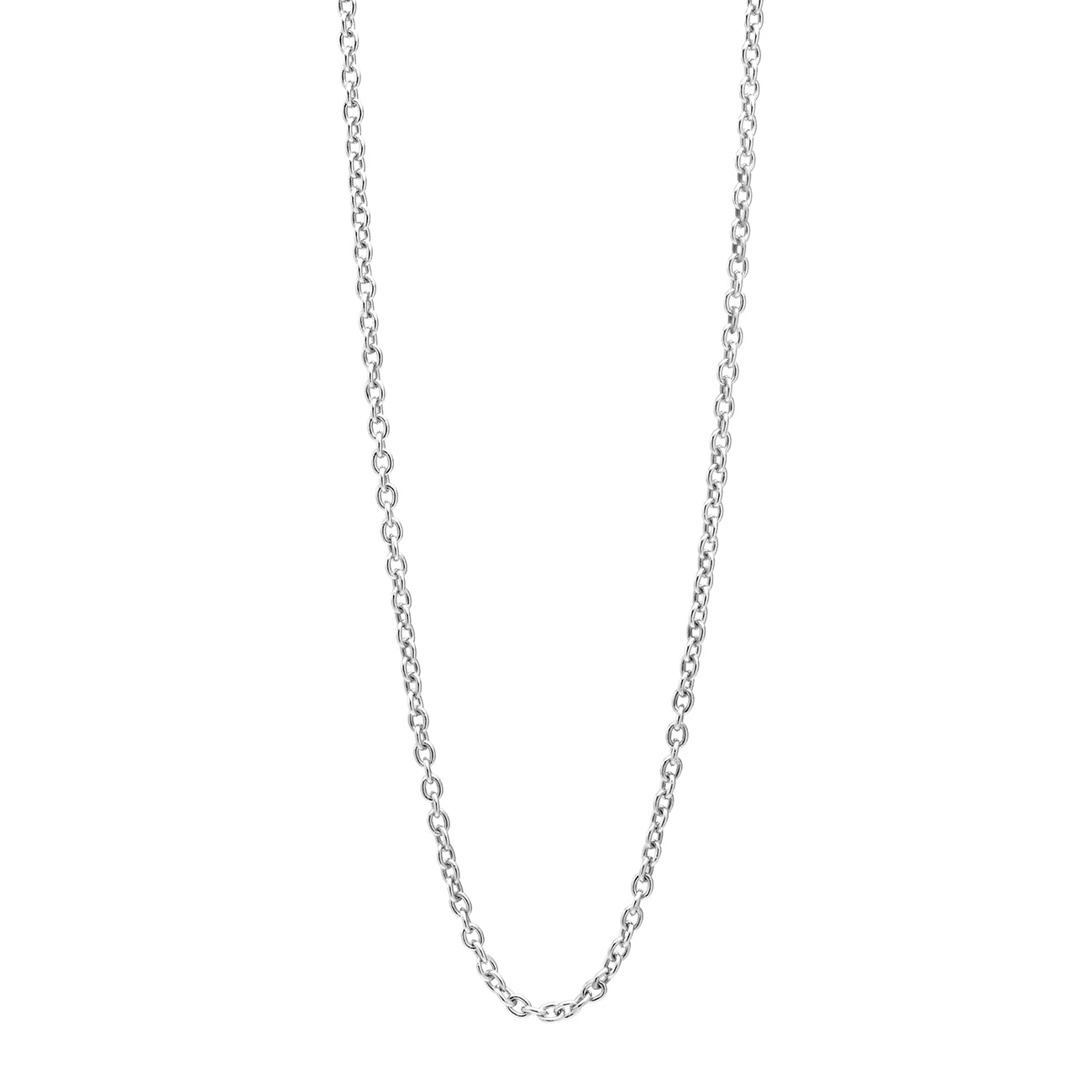 Łańcuszek z zapięciem tensorowym pokryty platyną - Srebro 925