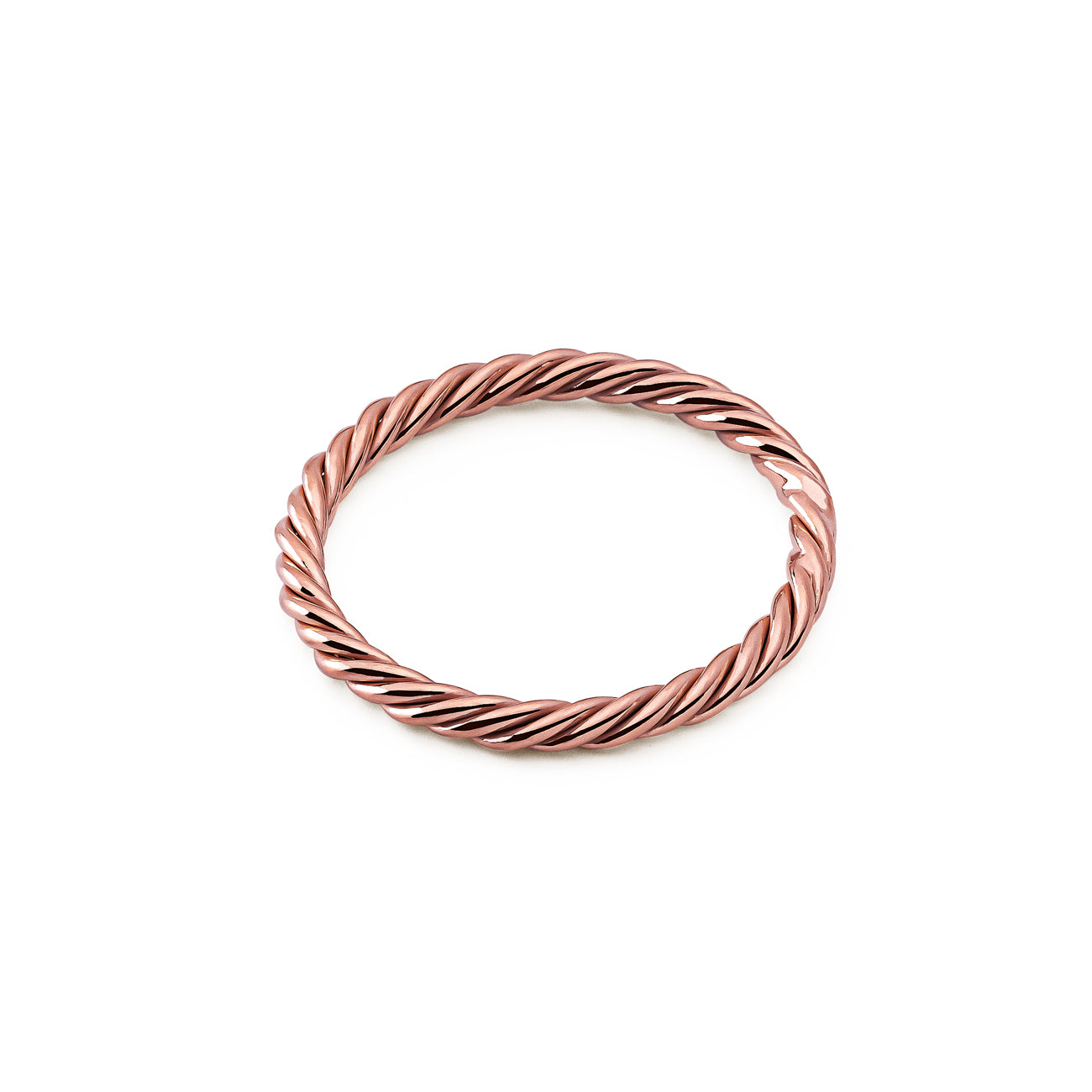 Copper tensor ring in rose gold color - Protective amulet