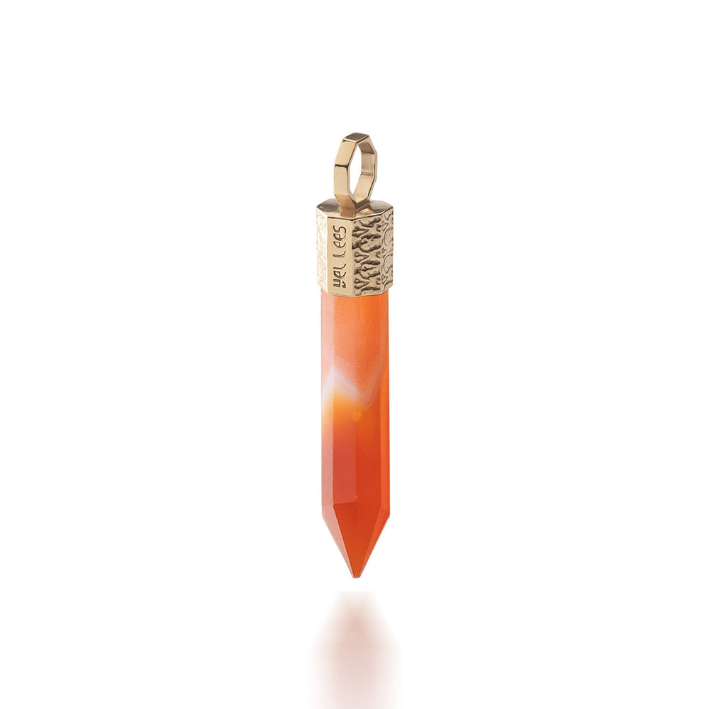 Carnelian Pendant – 14K Gold