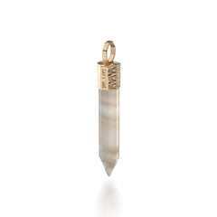 Onyx Pendant – Gold-Plated Brass