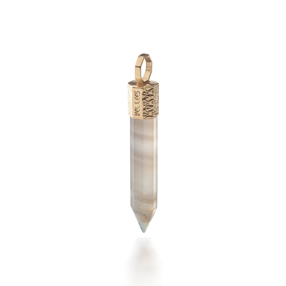 Onyx Pendant – 14K Gold
