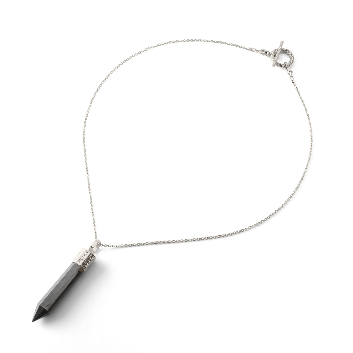 Hematite Necklace – 925 Silver Plated with Platinum