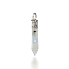 Pendant with Moonstone – Bronze plated with platinum