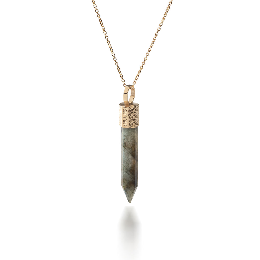 Necklace with Labradorite – Gold-plated 925 Silver