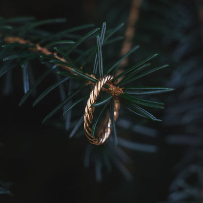 Anillo tensor de plata bañada en oro - Amuleto protector