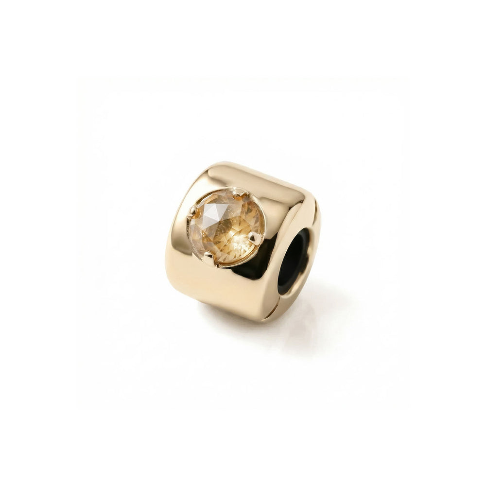 Gold-Plated Lemon Charm – Attracts wealth, success, and optimism - Brass
