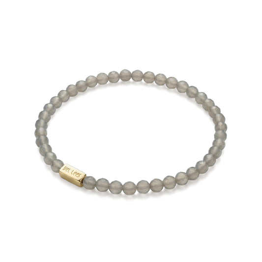 Onyx Bracelet with Charm Space – 925 Silver