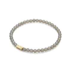 Onyx Bracelet with Charm Space – 925 Silver