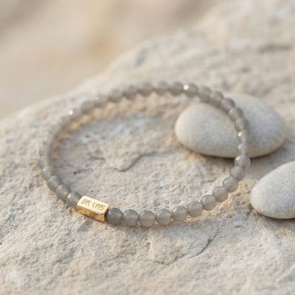 Onyx Bracelet with Charm Space – 925 Silver