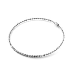 Platinum-plated sterling silver tensor necklace 925 - Royal Cubit (144 MHz)