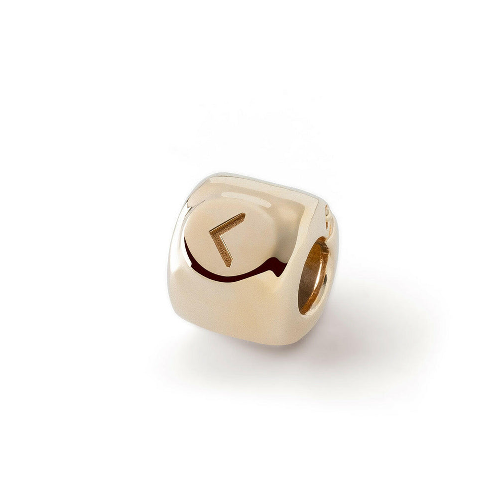 Charms with the Kenaz rune (ᚲ) Gold-plated – an amulet of creativity and inner light - Brass