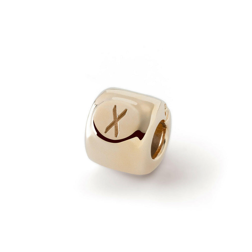 Gebo Rune Charm (ᚷ) Gold-Plated – Amulet of Harmony and Mutual Support - 925 Sterling Silver