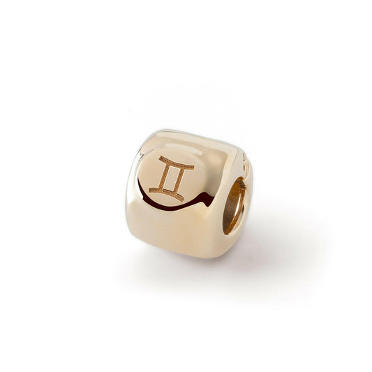 Charms ze znakiem zodiaku Bliźnięta (♊︎) Pozłacany - srebro pr. 925.